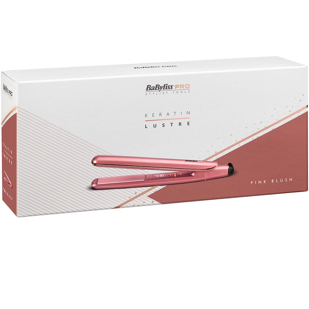 Babyliss Keratin Lustre Straighteners Pink Blush