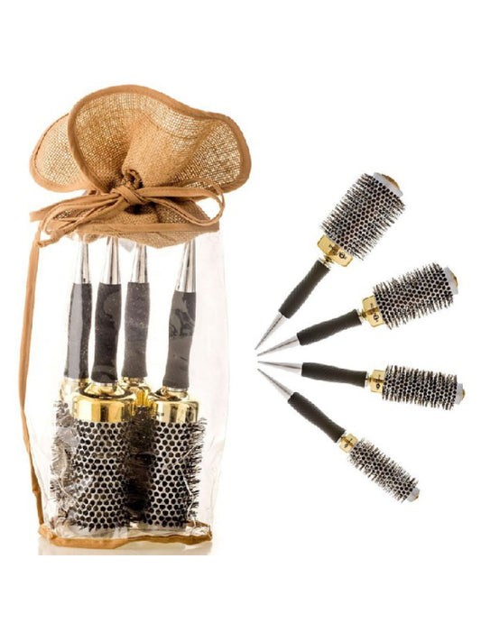 Head Jog Gold Thermo Brush Set 4 Brushes