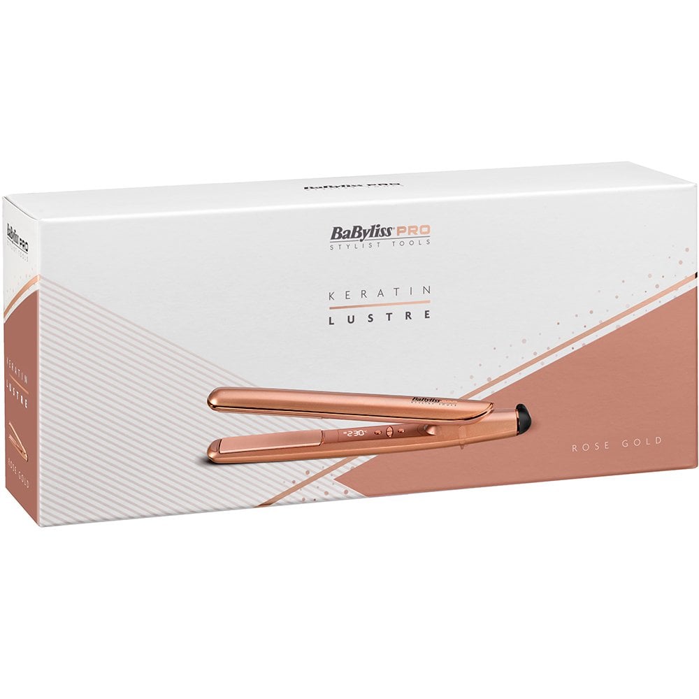 Babyliss Keratin Lustre Straighteners Rose Gold