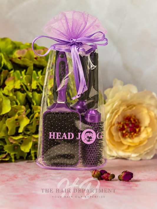 OVAL PURPLE BRUSH SET